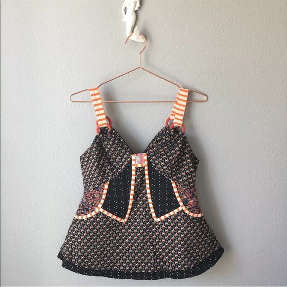 Marc Jacobs Tops - Marc Jacobs Scallop Mixed Print Cotton Tank Top